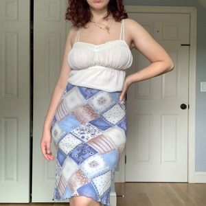 Patchwork midi skirt by Janette sz 10